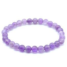 Pulsera 6mm Amatista Clara